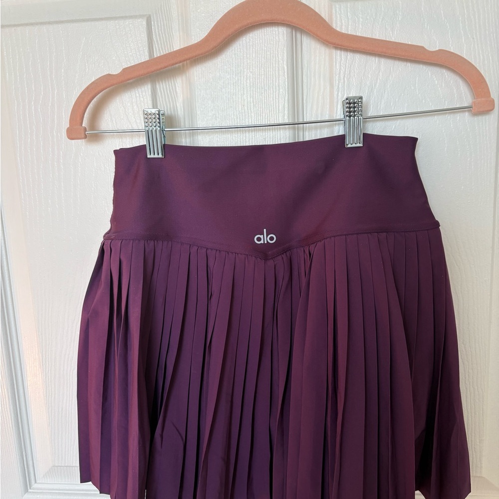 ALO Yoga Women's Deep Purple A-Line Skirt